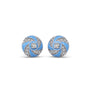 Cotton Candy Swirl Diamond Earrings