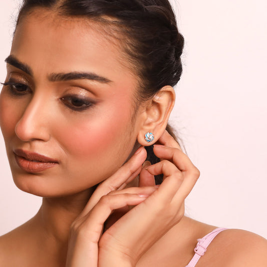 Cotton Candy Swirl Diamond Earrings - MQ