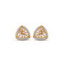 Tri Aura Bloom Diamond Stud Earrings