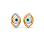Round Diamond Beautiful Evil Eye Earrings