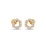 The HexFrame Diamond Earrings