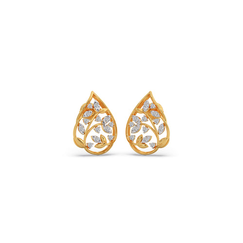 Arbor Vitae Diamond Stud Earrings