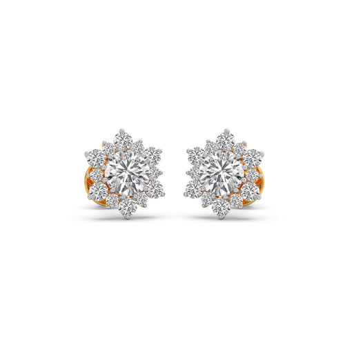 1.45 ct Nakshatra Classic Round Diamond Stud Earrings