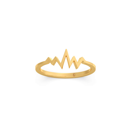Pulse Gold Ring - Yellow