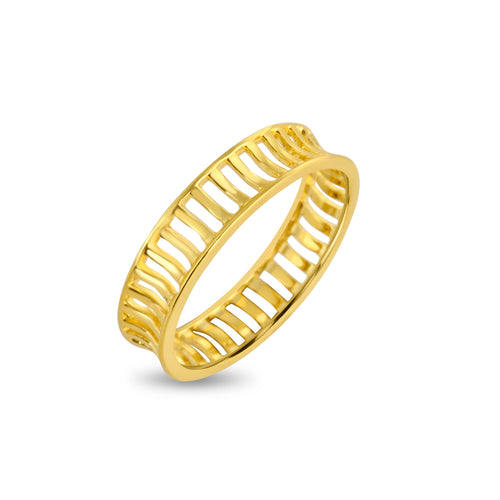 Skyline Plain Gold Band