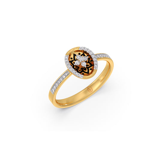Regency Bloom Diamond Ring - Yellow