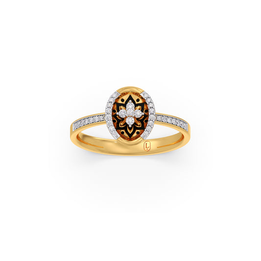 Regency Bloom Diamond Ring - Yellow