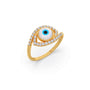 Evil Eye Glaze Diamond Ring
