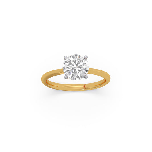 Accents Round Solitaire Ring - Yellow