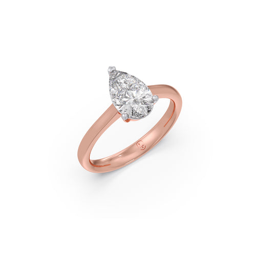 1.5 ct Teardrop Pear Solitaire Ring