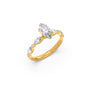 Marquise Cut with Side Diamonds Accent Engagement Ring