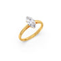 Solitaire Marquise Shape Diamond Engagement Ring - 1.00 Cts