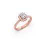 Emerald Shape Diamond with Halo Setting Ring