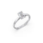Solitaire Emerald Shape Diamond Engagement Ring
