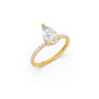 Pear Shape Diamond with Micro Setting Ring