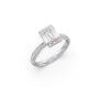 1.70 Cts Emerald Cut Diamond Engagement Ring