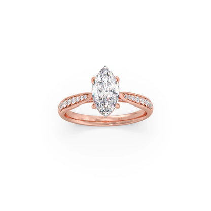 1.45 Cts Marquise Cut Diamond Engagement Ring