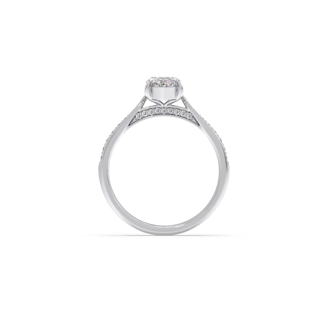 1.45 Cts Marquise Cut Diamond Engagement Ring