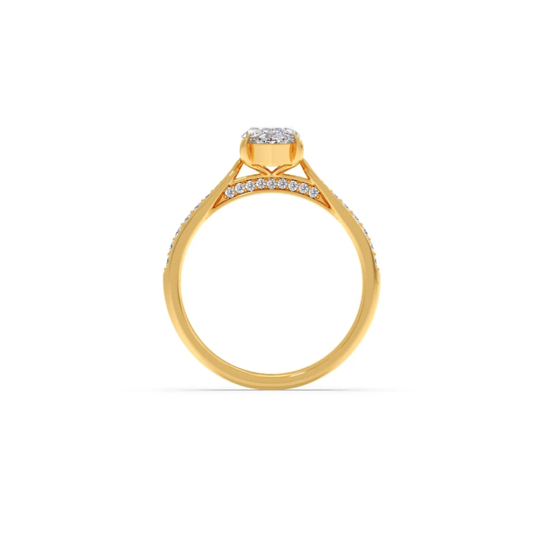 1.45 Cts Marquise Cut Diamond Engagement Ring
