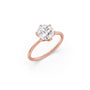 Round Solitaire Tulip Setting Engagement Ring