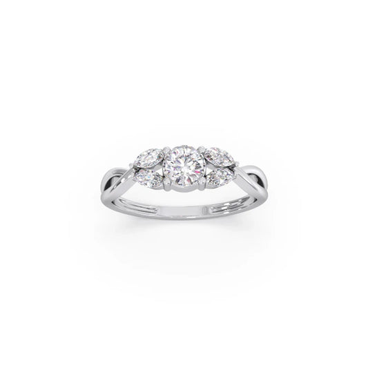 Twisted Vine Diamond Ring
