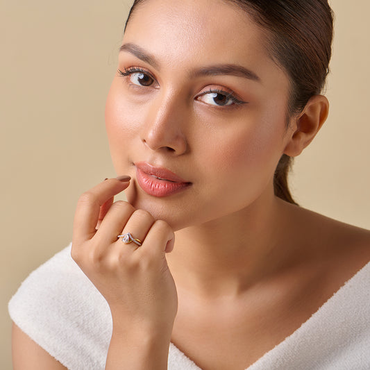 Whimsical Pear Diamond Ring - MQ