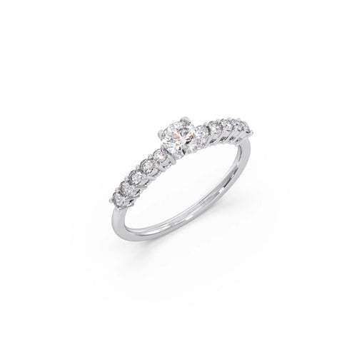Delicate Diamond Engagement Ring
