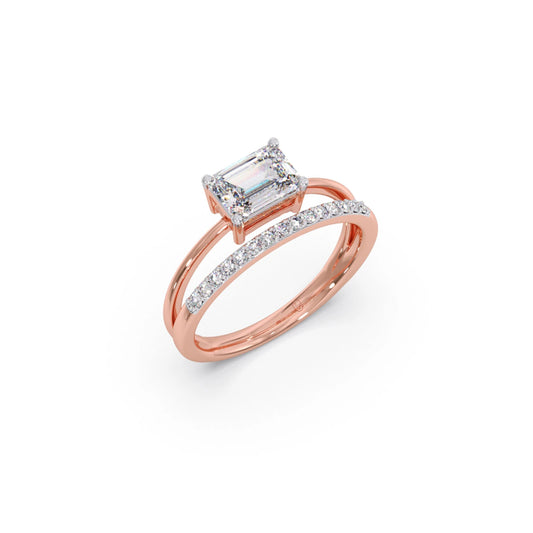 Eternal Glow Solitaire Engagement Ring - Rose