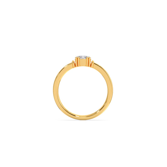 Oval Sparkle Solitaire Ring