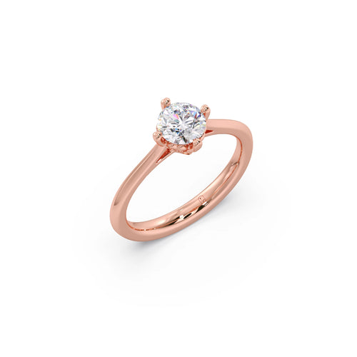 Four-Prong Round Solitaire Engagement Ring