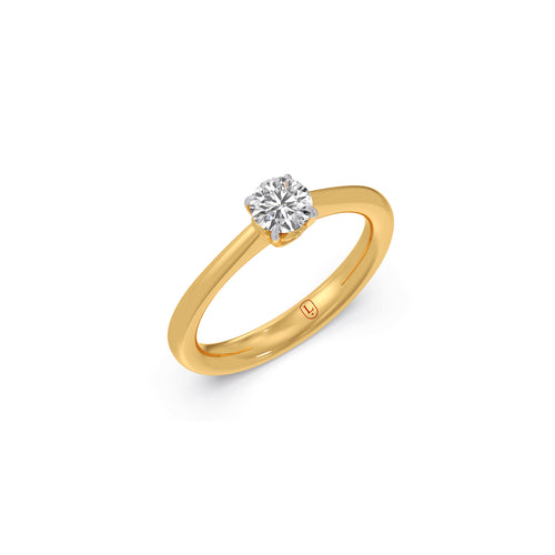 Four Prong Round Solitaire Ring 5.00mm