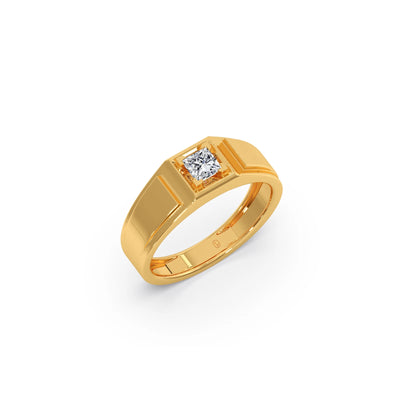 Princess Cut Diamond Men's Classic Ring
