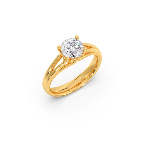 Four Prong Round Solitaire Ring 7.50mm