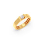 Modern Flat Band with Round Diamond