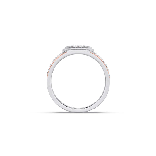 Men’s Hexagonal Cluster Diamond Ring