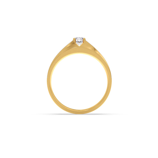 Men’s Two-Tone Solitaire Engagement Band