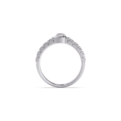 Men’s Textured Solitaire LGD Ring