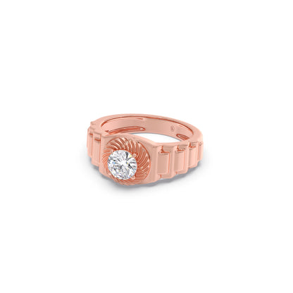 Men’s Bezel-Set Solitaire Lab-Grown Diamond Ring