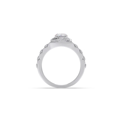 Men’s Bezel-Set Solitaire Lab-Grown Diamond Ring