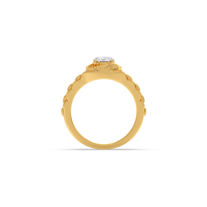 Men’s Bezel-Set Solitaire Lab-Grown Diamond Ring