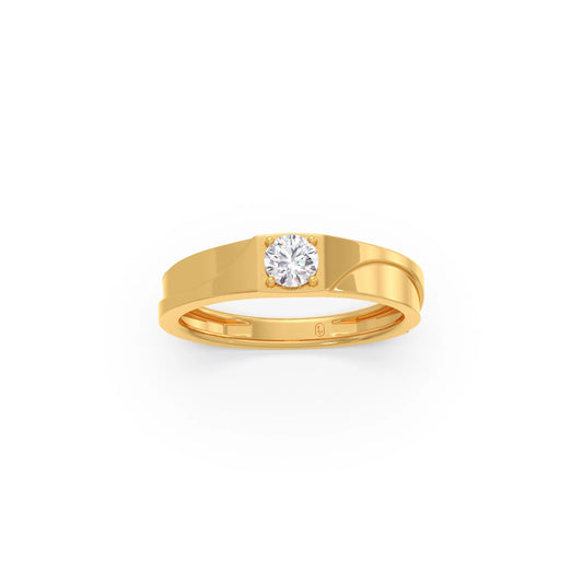 Men’s Classic Single Stone Band
