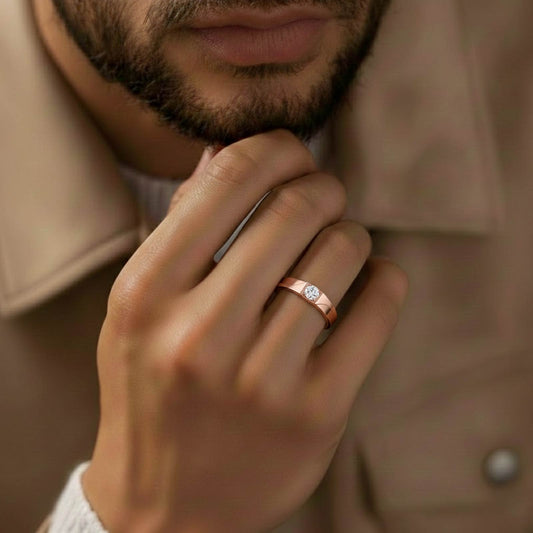 Men’s Classic Single Stone Band - MH