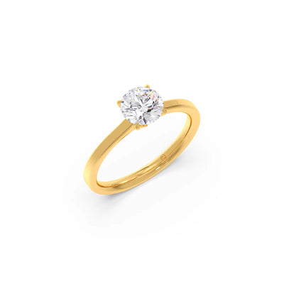 Round Solitaire Engagement Ring – 6.50 MM