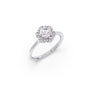 Round Halo Solitaire Ring – 9.2 MM.