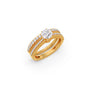 Prong-Set Diamond Bridal Ring Set