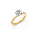 Round Petite Solitaire Engagement Ring