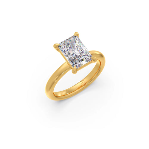 Radiant-Cut Solitaire Engagement Ring