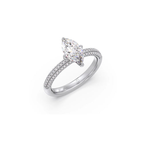 Marquise Solitaire Engagement Ring