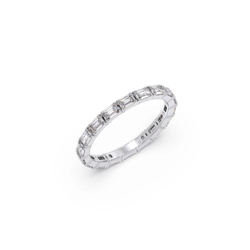 Emerald Cut Diamond 1.45ct Eternity Band