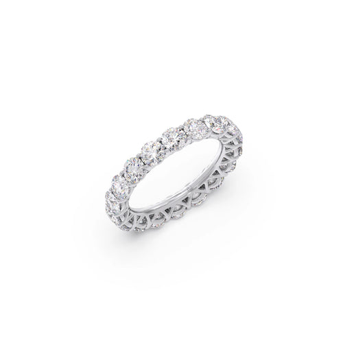 3.78ct Round Cut Diamond Eternity Band